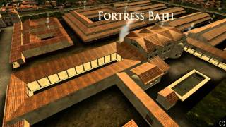 Animation of ancient Roman Fort in Caerleon Wales [upl. by Keily]