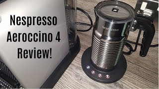 Nespresso Aeroccino 4 Milk Frother Review  Worth upgrading from the Aeroccino 3 [upl. by Idnic]