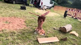 A fabulous range of wooden sculpture at Caerleon festival 2024 [upl. by Nylaj]