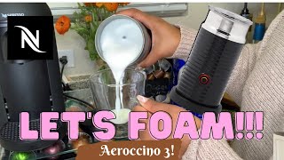 How To Foam Milk With Aeroccino 3 Make Coffee With Foam Tips amp Tricks  Easy Foamed Latte Recipe [upl. by Maltz]