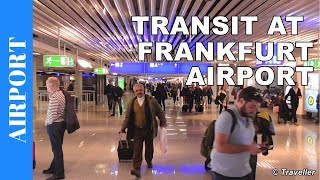 TRANSIT WALK AT FRANKFURT Airport FRA Terminal 1  Connection Flight Transfer Arriving amp Departing [upl. by Dulsea]